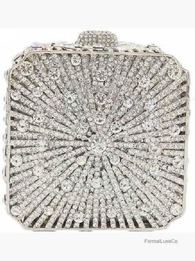 Box Clutch Purse Evening Bag Wedding Rhinestone Handbag Party Clutch Bag Mini